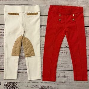 2 Pair Girls Janie & Jack Leggings size 3T NWOT